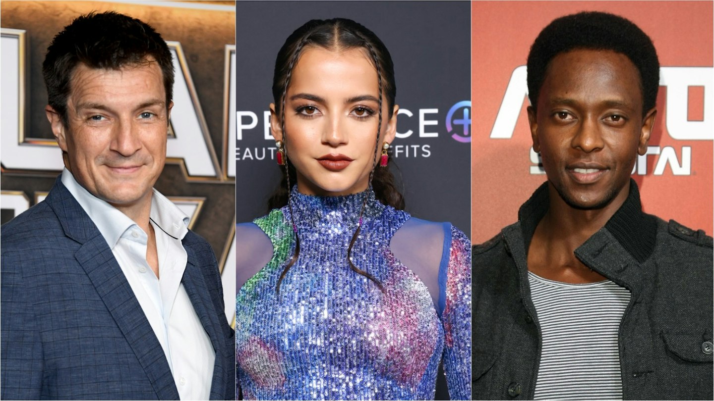 Nathan Fillion, Isabela Merced, Ed Gathegi