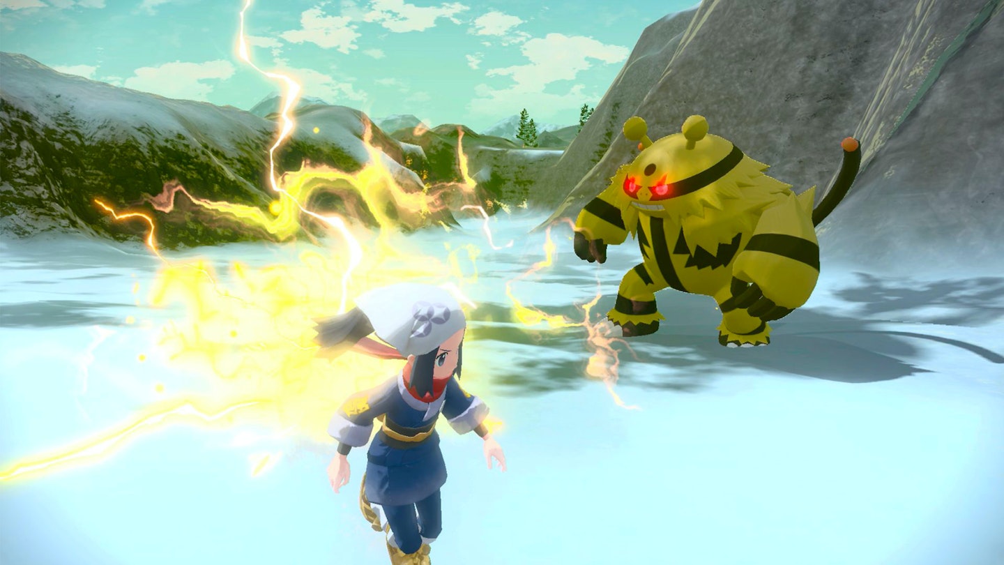 Legends Arceus Alpha fight screenshot